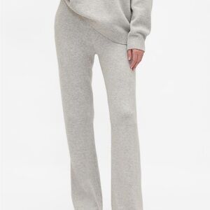 Gap CashSoft Boot Sweater Pants Gray